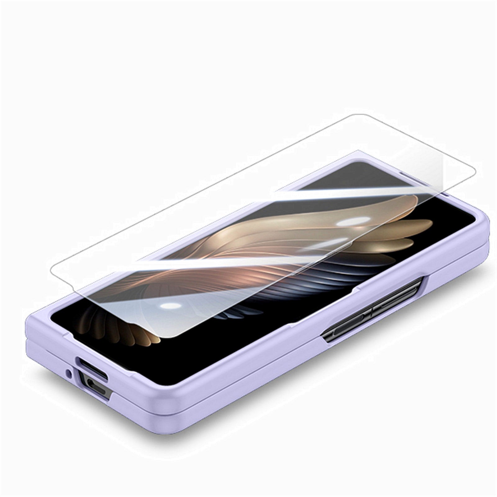 For Samsung Galaxy Z Fold5 5G Hard PC Skin-touch Phone Case Wristband Anti-drop Cover with Tempered Glass Film For Samsung Galaxy Z Fold5 5G Hard PC Skin-touch Phone Case Wristband Anti-drop Cover with Tempered Glass Film